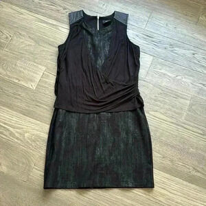 🔥Schwiing🔥 | Black and silver  metallic dress